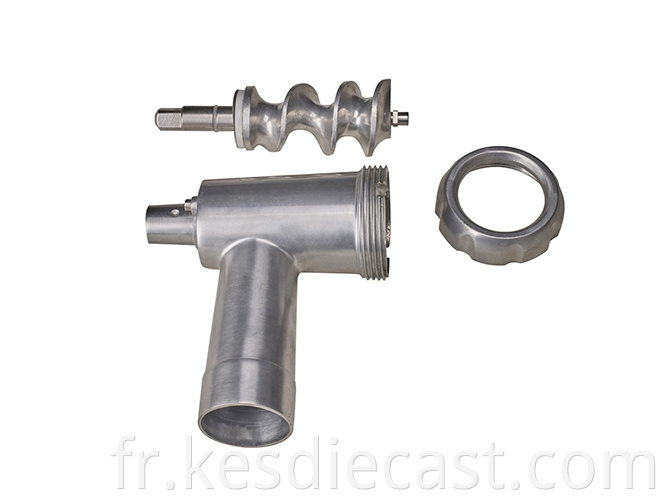 Die casting of minced meat tube